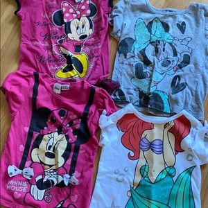 Children’s Disney Shirts - Minnie Mouse and Ariel